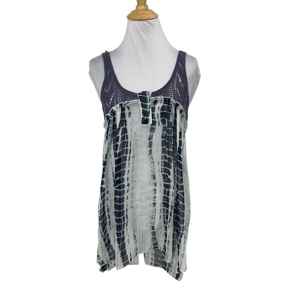Free People Tops - Free People Tank Top Womens Small Amethyst Susquehanna Crochet Tie Dye Cami Boho